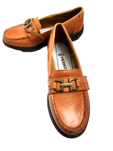 ZAPATOS CÓMODOS DR COMFORT CUERO MARRÓN NAT ZAPATOS PLANOS Tacón Mocasines MALLORY TALLA: 7M / 37 - Imagen 1 de 17