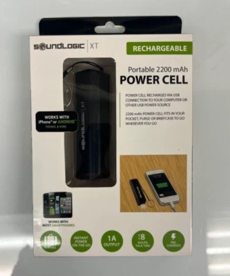 Celda de alimentación portátil recargable Sound Logic XT para TODOS 2200mAh llavero negro Foto 1 de 4