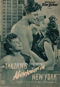 TARZAN STAR JOHNNY WEISSMULLER ORIGINAL NEW YORK ADVENTURE FILM PROGRAM - Picture 1 of 1