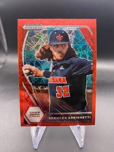 Spencer Arrighetti - Red Velocity Prizm - 2021 Panini Prizm Draft Picks