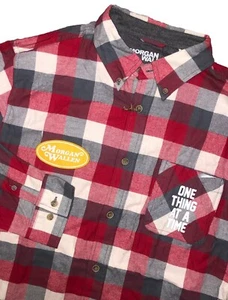 Camisa oficial Morgan Wallen One Thing At A Time de franela río abotonada nueva con etiquetas XL - Imagen 1 de 10