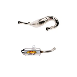 FMF GOLD SERIES FATTY PIPE W/ POWERCORE 2 SHORTY MUFFLER HONDA 1998-1999 CR125R - Picture 1 of 3