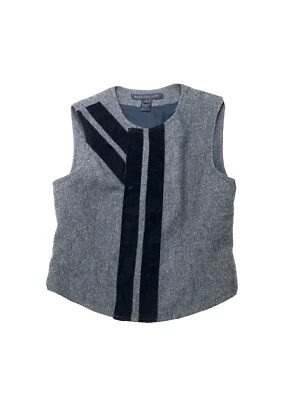 Colete Marc Jacobs mistura de lã colete listrado de veludo tamanho 6 - Imagem 1 de 4