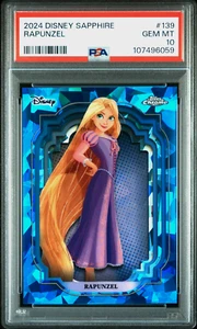 2024 Topps Chrome Disney Sapphire - Princess RAPUNZEL - #139 - PSA 10 GEM MINT - Picture 1 of 2