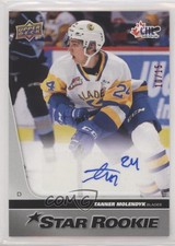 2021-22 Upper Deck CHL 2020-21 Star Rookies Achievement /15 Tanner Molendyk Auto