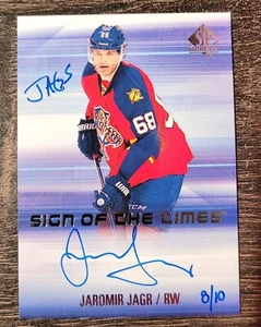 15/16 Sp Authentic Jaromir Jagr auto Sign of the Times Inscribed /10 JAGS SSP - Picture 1 of 1