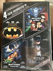 Batman Collection 4 Film Favorites DVD Returns/And Robin/Forever- NEW SEALED
