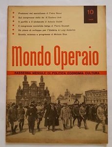 MONDO OPERAIO RASSEGNA MENSILE DI POLITICA ECONOMIA E CULTURA n. 10 ANNO 1959 - Picture 1 of 1