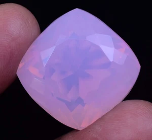 Natural Pink Opal 53.15 Ct Cushion Welo Untreated Australian Certified Gemstone - Picture 1 of 7