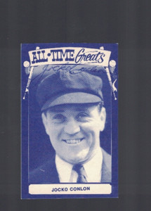 Jocko Conlon MLB HOF Umpire Signed 1970s Hand Cut TCMA Card W/Our COA READ