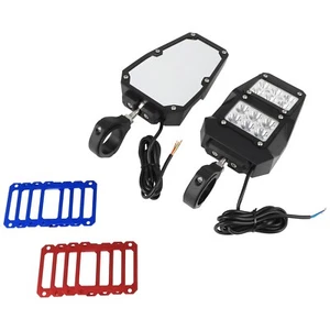 Pair UTV Rear View Side Mirrors w/ LED Light For Polaris RZR 1.75"-2" Roll Cage - Picture 1 of 5