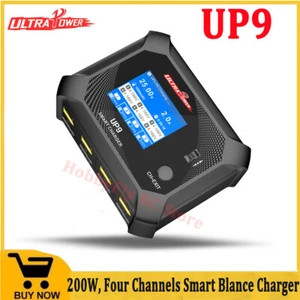 Ultra Power UP9 AC 100W DC 200W Four Port Multi-Chemistry Smart Battery Charger - Picture 1 of 16