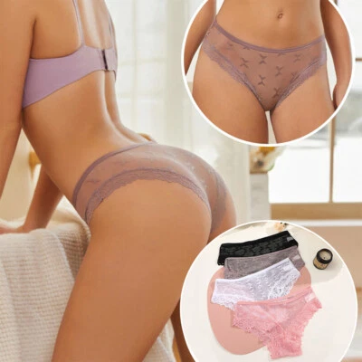 Womens Sexy Knickers Underwear Ladies Butterfly Lace Panties Seamless Briefs ⊱ - Image 1 of 4