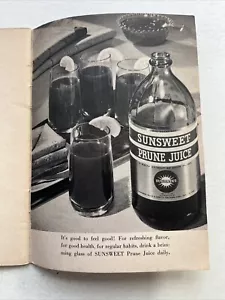 Sunsweet Recipe Cookbook VTG 1950 Prune Apricot Plum Peaches Dried Fruit Juice - Picture 1 of 24