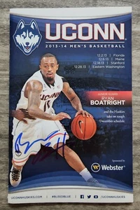 Ryan Boatright Signed 2013-14 UCONN Basketball Playbook Program NCAA RAD - Picture 1 of 2
