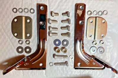 Soportes de montaje parabrisas lámpara puntual pala Harley Panhead con pernos CP '60-84  Foto 1 de 4