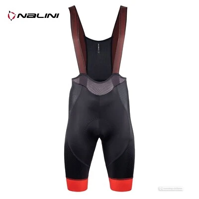 Nalini NEW COLOR Bib Shorts : BLACK/RED - Image 1 of 4