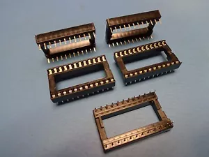 (5) PRECICONTACT LTO624TBB 24 pin DIP 600mil tin lead Open Frame IC Chip Socket  - Picture 1 of 1