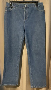 Sag Harbor Damen Jeans Größe 14 Blau Straight Leg Denim - Bild 1 von 6