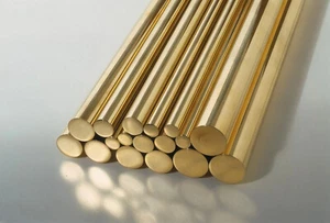 Brass Solid Round Rod Diameter 3mm-120mm Length 100mm-300mm H59 Brass Long Bar - Picture 1 of 9