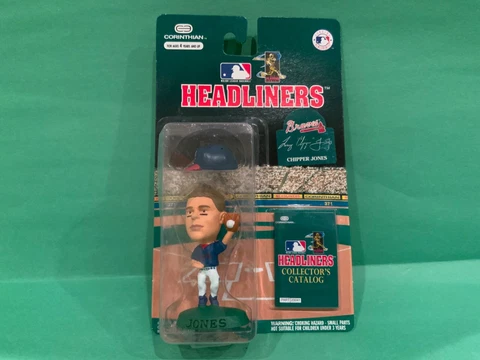 MLB Headliners Chipper Jones 3 Inch Figure Atlanta Braves 1996 Corinthian Cover