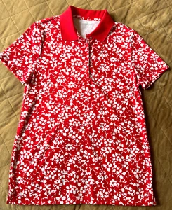 Womens Lands'end 100% Supima Cotton - NEW Short Sleeve Casual Polo Shirts 10/12 - Picture 1 of 6