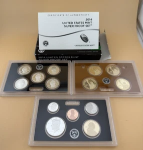 *2014- US Mint Silver Proof Set with OGP and COA - Picture 1 of 7
