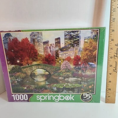 Springbok Central Park Paradise 1000 Pc Jigsaw Puzzle Large 30"x24" New - Image 1 of 4