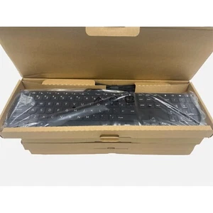 NEW HP Black Slim Wired USB Keyboard DIB (US) L96909-001 - Picture 1 of 2