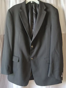 Nicklaus 44L Black Silver Button 2 Button Blazer Suit Jacket Sport Coat - Picture 1 of 24