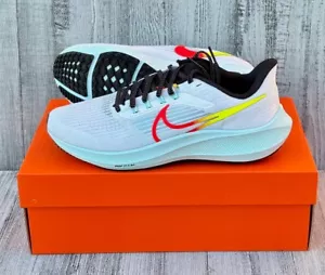 WOMENS NIKE AIR ZOOM PEGASUS 39 SHOES / SIZE 8.5 / WHITE-VOLT-CRIMSON - Picture 1 of 6