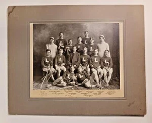 1906 The "Lincolns" Lacrosse Cabinet Team Photo - Picture 1 of 3