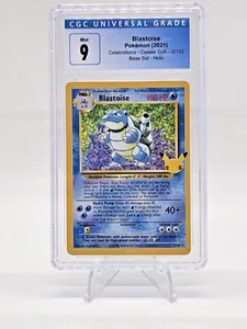 CGC 9 Blastoise Pokemon Celebrations Classic Collection 2/102 Basisset Holo GM - Bild 1 von 2