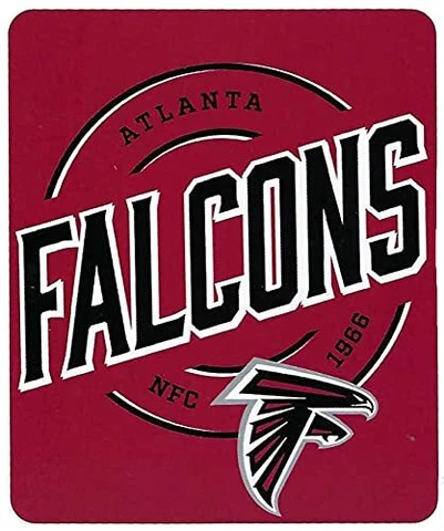 NFL Atlanta Falcons Fleece Throw Blanket, 50" x 60", Campaign Cover