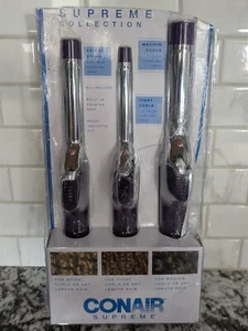 Conair Supreme Curling Iron Combo Pack, 1/2", 3/4", & 1", Set of 3 - Picture 1 of 4
