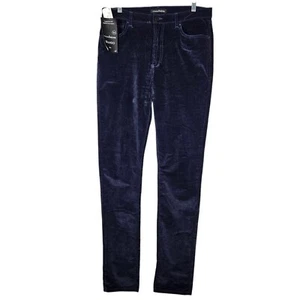Pantalones de mezclilla Monfrere para hombre 34x34 Brando ajustados azul marino de terciopelo altático hechos en EE. UU. NUEVOS - Imagen 1 de 16