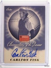 2013 Panini America's Pastime Characters Carlton Fisk autograph auto #D09/10