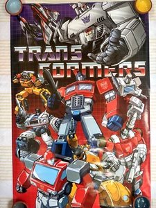 ROLLED 2007 HASBRO TRANSFORMERS GEN 1 22X34 POSTER OPTIMUS PRIME BUMBLEBEE - Picture 1 of 14