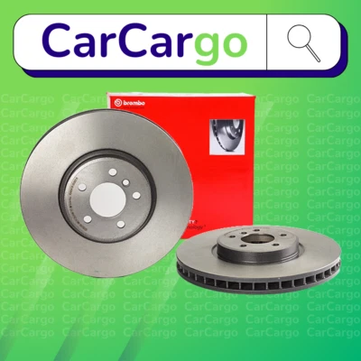 Par de discos de freio dianteiro ventilados Brembo para BMW X6 50i xDrive 2008-2019 365 mm - Imagem 1 de 4