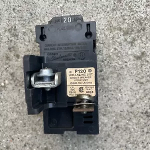 Bulldog P120, 20 Amp, 120 Volt, 1 Pole Pushmatic Circuit Breaker - Picture 1 of 3