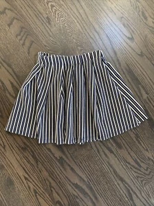 Zara Girls Collection A-line Pleated Striped Swing Full Flare Size 9/10 - Picture 1 of 3