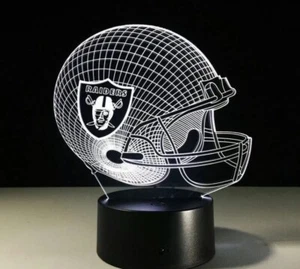 Raiders Las Vegas LED Licht Lampe Wohnkultur Geschenk Sammlung US Lagerversand 1 Tag - Bild 1 von 6