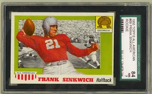 1955 Topps All-American Football #69 Frank Sinkwich Georgia SGC NM 7 Rookie - Bild 1 von 2
