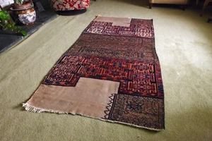 Bakhtiari Tappeto Kilim Tribale, Borsa Turca Tecnica Mista, Tappeto - Foto 1 di 24