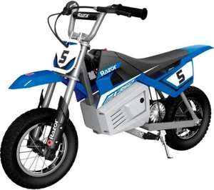 Razor Miniature Electric-Powered off-Road Dirt Bike Rocket MX350, Blue ~ NEW - Picture 1 of 4