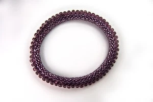 Designer Bead Crochet Bracelet made w/ seed beads - Picture 1 of 1
