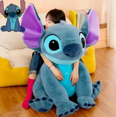 45-80cm Lilo & Stitch Plush Stuffed Doll Large Stuffed Sleeping Pillow Toys Gift - Image 1 of 4