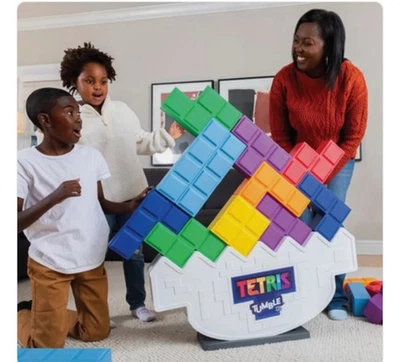 Tetris XL Tumble Game Giant Tetris Garden Game 6ft (1.8m) - Image 1 of 2
