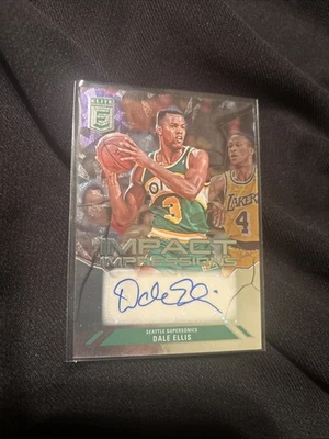 Donruss Elite Impact Impressions 2023-24 Dale Ellis #II-DAL automático Foto 1 de 2