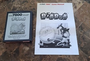 Atari 7800 Dig Dug Game and Manual Great Condition Free Fast Shipping - Picture 1 of 6
